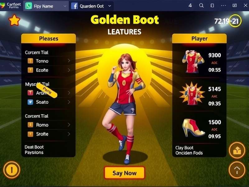 Golden Boot Game Screenshot